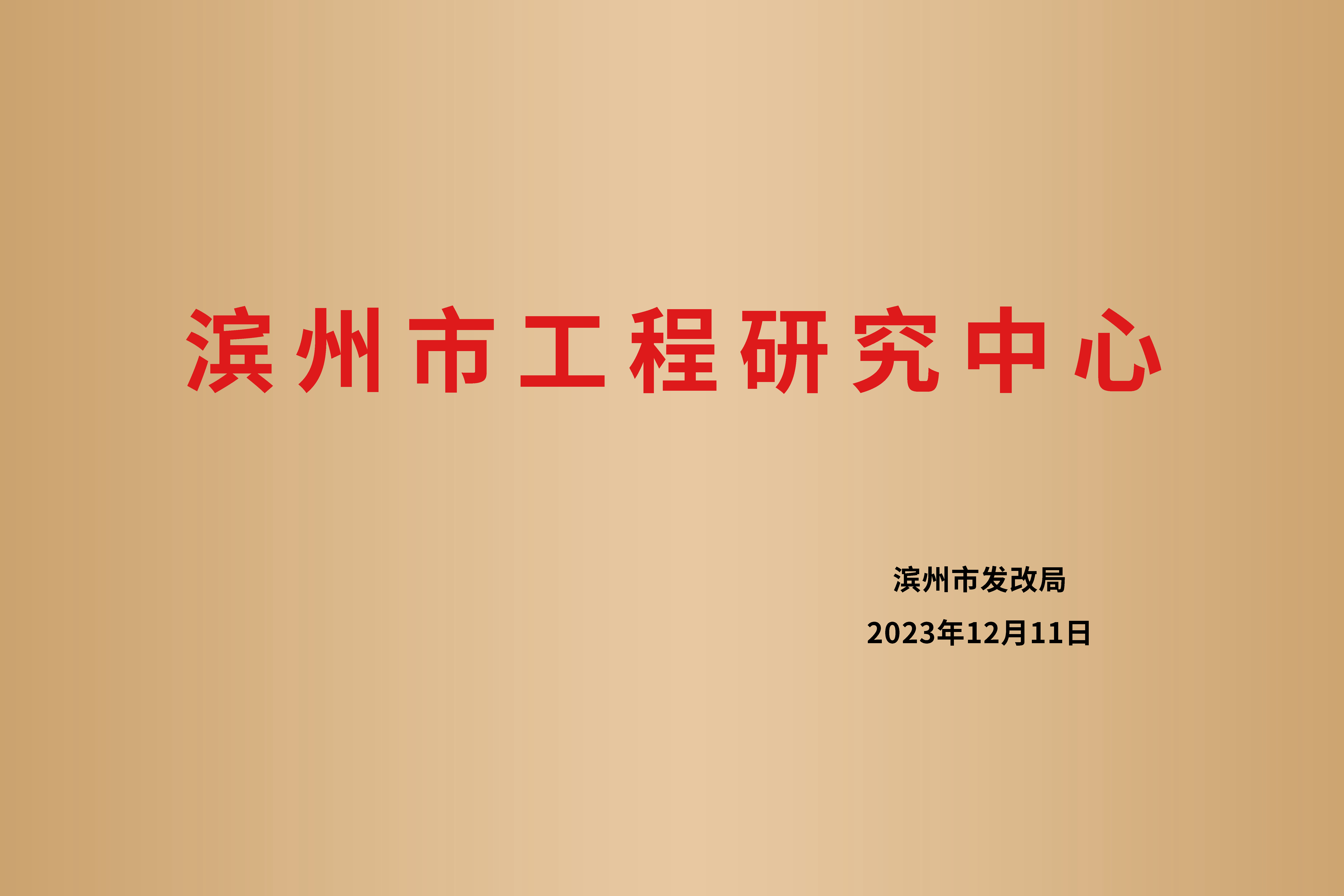 滨州市工程研究中心